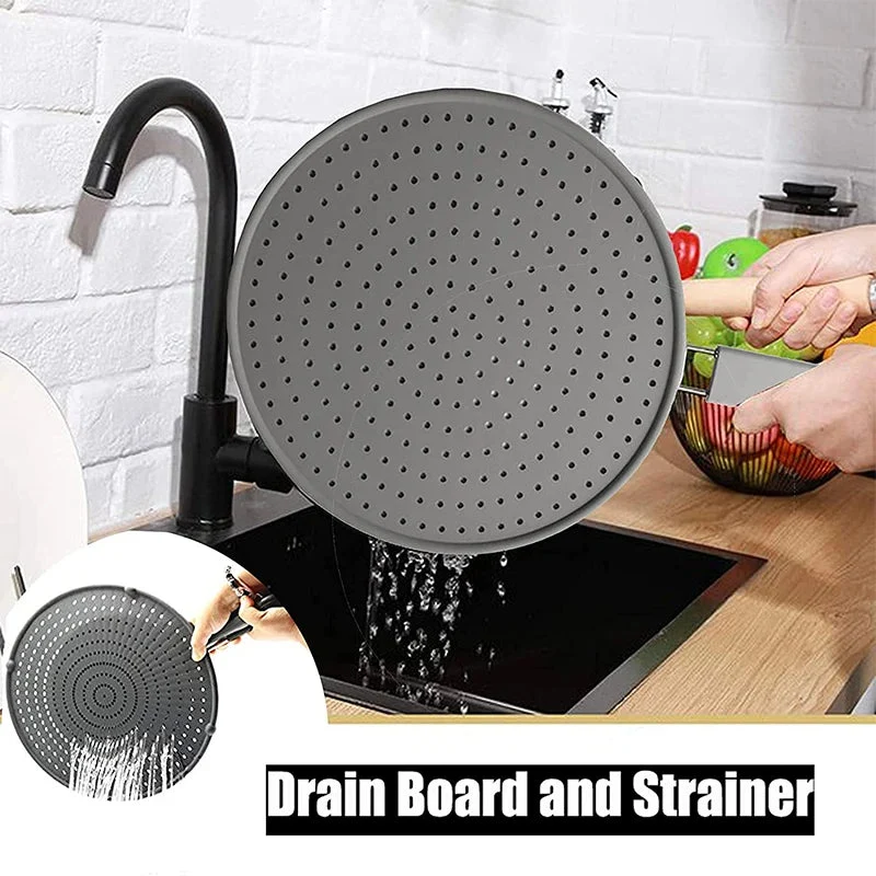 Spritzschutz für Pfannen | Hitzebeständiger Silikon-Deckel mit Edelstahlgriff für Töpfe und Pfannen bis 28 cm