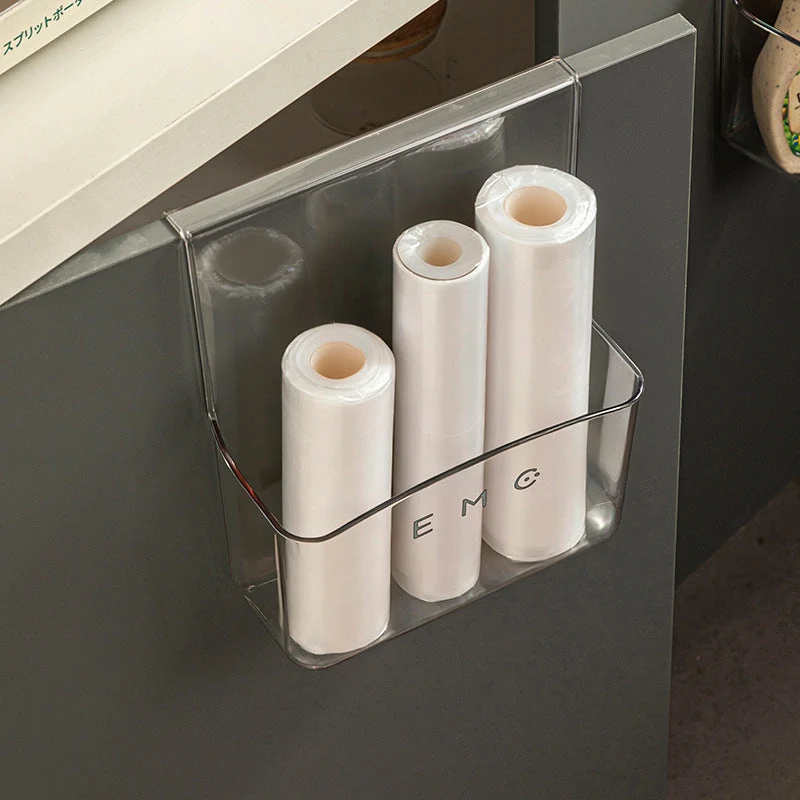 Über-Schranktür Aufbewahrungsbox transparent | Platzsparender Küchen-Organizer zum Einhängen | ClearSpace