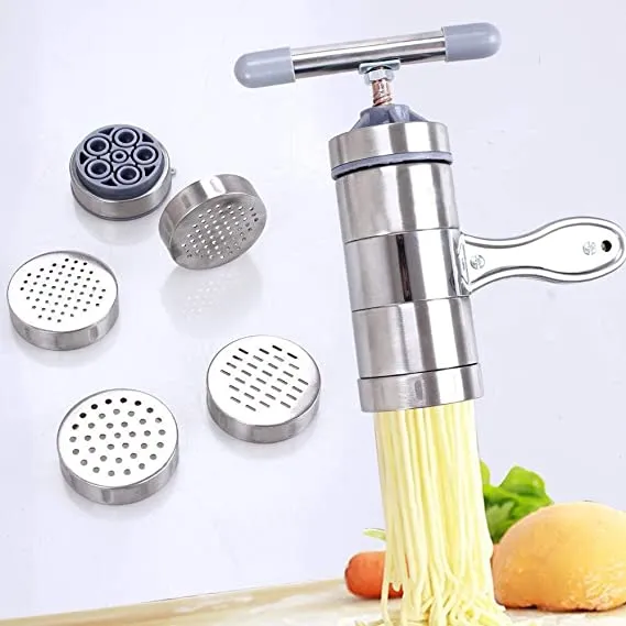 Manuelle Nudelmaschine aus Edelstahl | PastaVero – Frische Pasta in Profi-Qualität | Einstellbare Teigdicke & Tischklemme