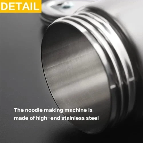 Manuelle Nudelmaschine aus Edelstahl | PastaVero – Frische Pasta in Profi-Qualität | Einstellbare Teigdicke & Tischklemme