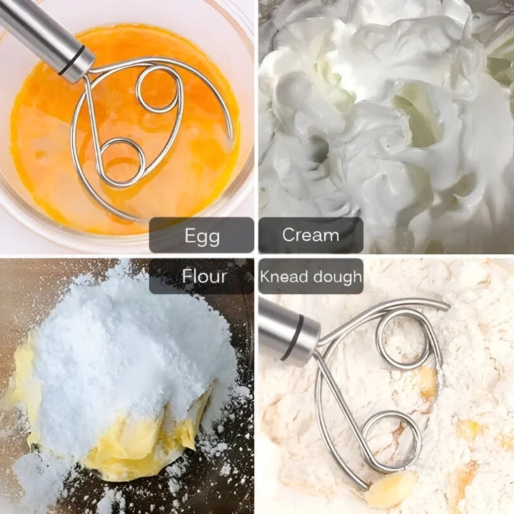 Küchen-Schneebesen 1+1 Gratis | Ergonomisch & vielseitig | Klümpchenfreie Teige & Saucen mühelos