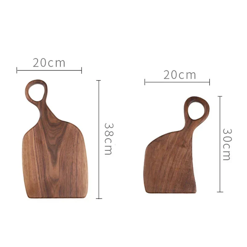 Walnuss Schneidebrett 35×25×2 cm | Beidseitig: Schneiden & Servieren | Messerfreundlich, elegante Maserung, pflegeleicht