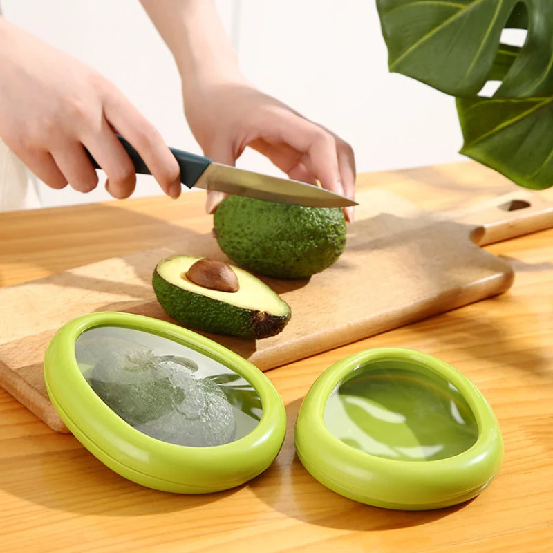 Frischebox Set 4-teilig für Obst & Gemüse | Zitronen-, Avocado-, Zwiebel- & Tomatenbox | Platzsparend, versiegelnd, lebensmittelecht