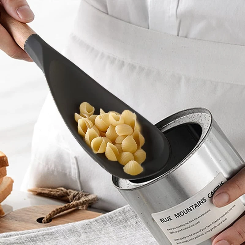 Multifunktionaler Kochlöffel & Pfannenwender | Hitzebeständig bis 230°C, BPA-freies Silikon | Schonend für Antihaft | 29×7 cm