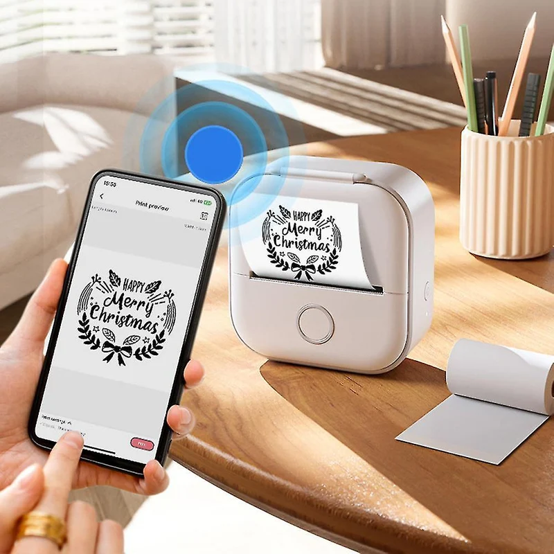 WinzigerDruck™ Mini-Taschendrucker | Tragbarer Bluetooth-Drucker | Sofortdruck für Fotos, Notizen & Etiketten