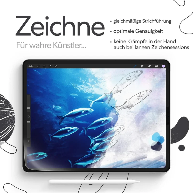 Paperlike 2.0 (2 Stück) für iPad Mini 7,9" (2019) - Folie zum Zeichnen, Schreiben und Notizen machen