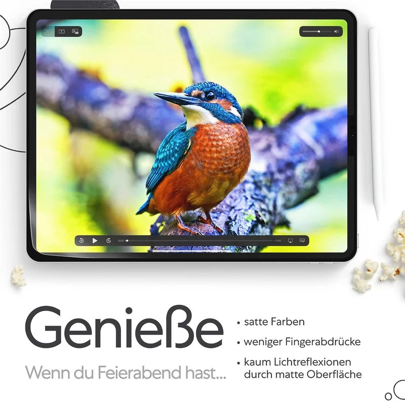 Paperlike 2.0 (2 Stück) für iPad Mini 7,9" (2019) - Folie zum Zeichnen, Schreiben und Notizen machen