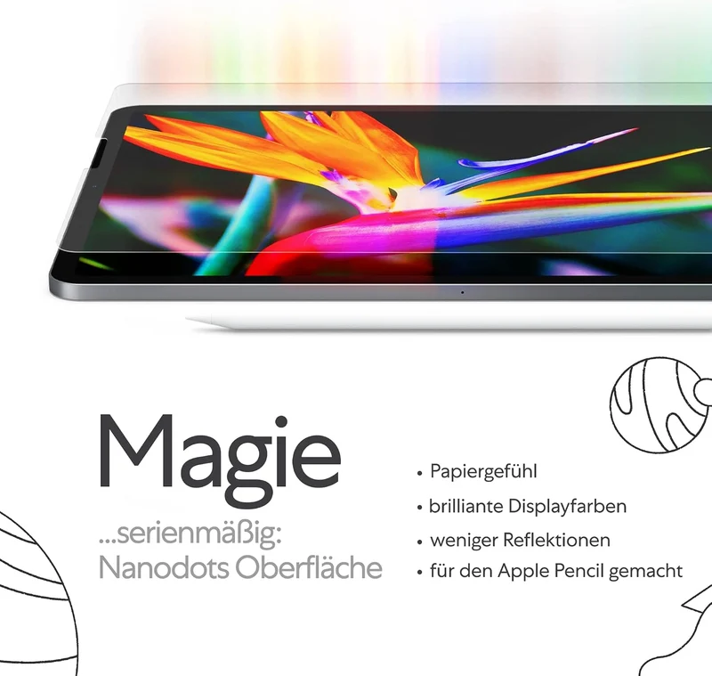 Paperlike 2.0 (2 Stück) für iPad Mini 7,9" (2019) - Folie zum Zeichnen, Schreiben und Notizen machen