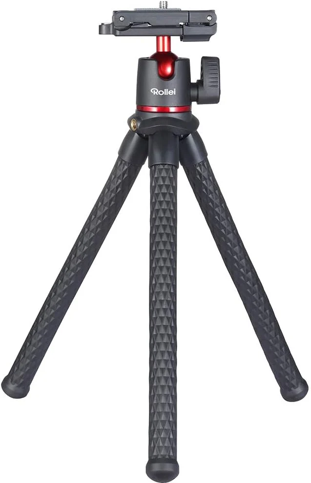 Rollei Lumis Compact RGB, kleine RGB Dauerlicht mit 360 Farben und tollen Lichteffekten, schwarz & R