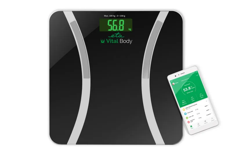 Personenwaage ETA Vital Body 6780 90000 schwarz