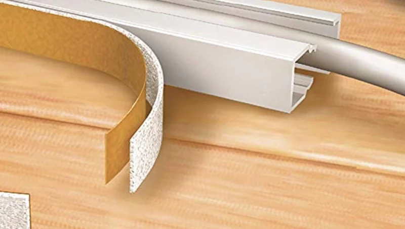 20m Kabelkanäle Selbstklebend Kabelkanal Grau mit Schaumklebeband fertig für die Montage (25x16mm Bx