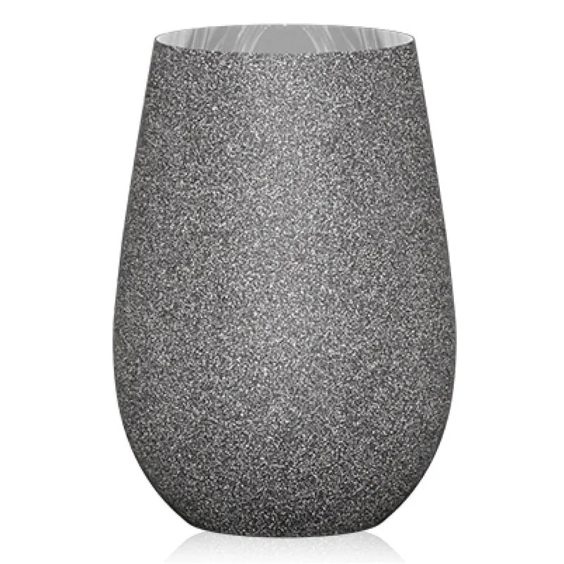 Stölzle Lausitz Longdrinkbecher Stones Basalt / 6er Set Trinkgläser/Cocktailgläser/hochwertiges Long