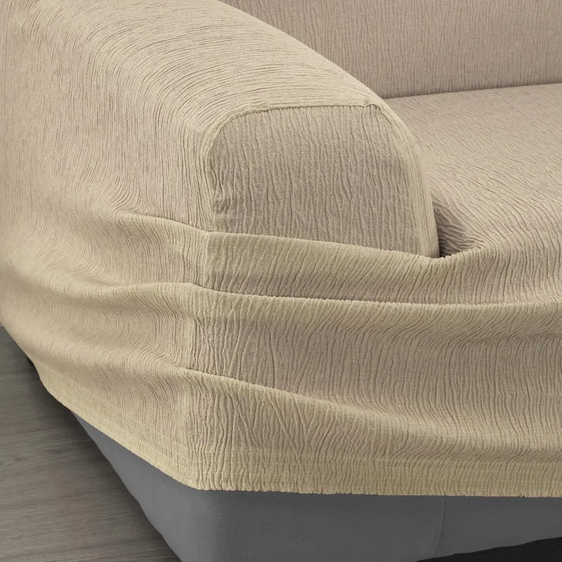 Martina Home Emilia Elastischer Sofabezug für 3-Sitzer-Sofa, Vison, Breite 170 bis 220 cm 3 Sitzer B