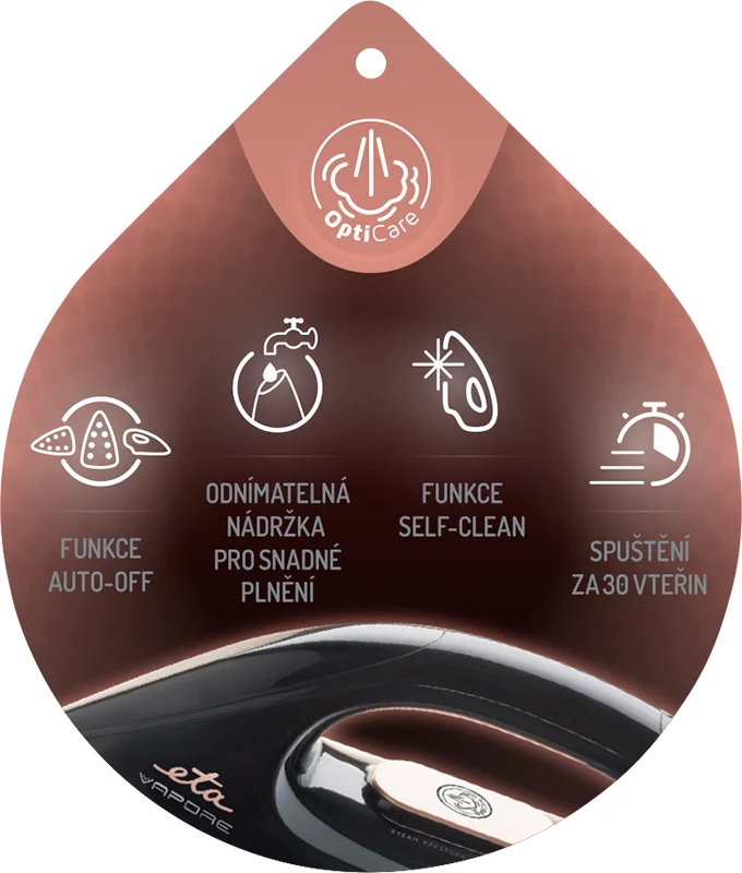 Bügelsystem ETA Vapore 4290 90000 schwarz