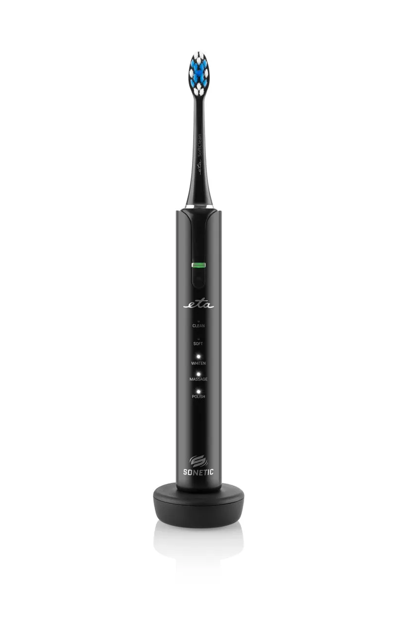 Zahnbürsten-Set ETA Sonetic 2709 90000 schwarz/weiß