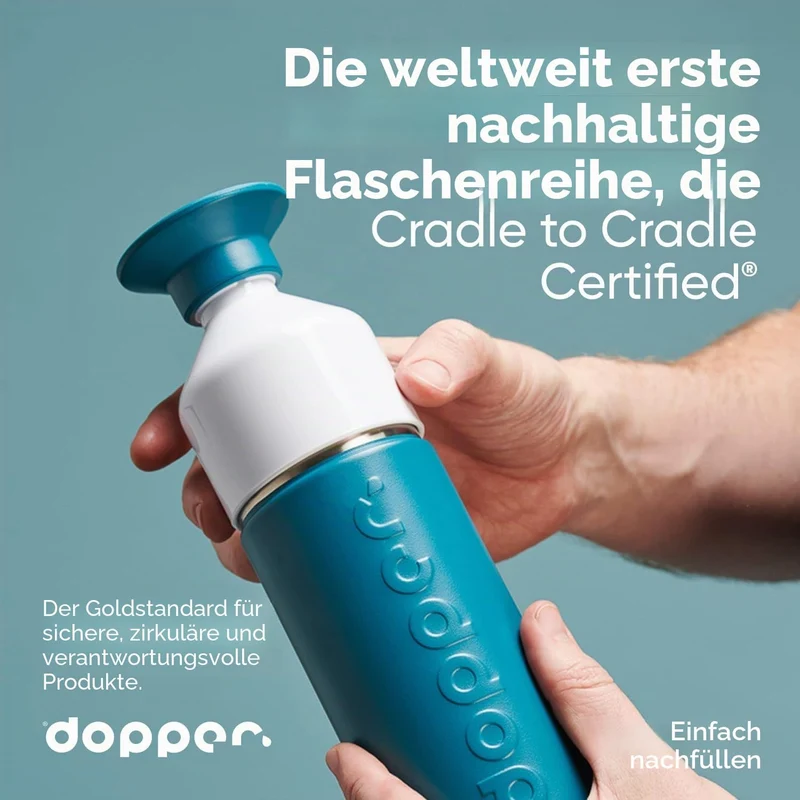 Dopper Insulated Deep Coral Thermosflasche - Edelstahl Trinkflasche 350ml - Kaffeebecher to go - The
