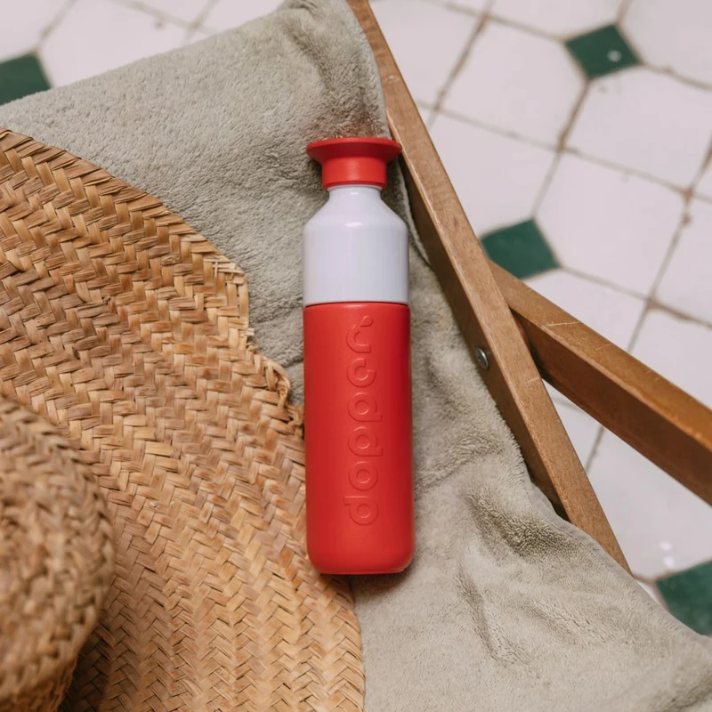 Dopper Insulated Deep Coral Thermosflasche - Edelstahl Trinkflasche 350ml - Kaffeebecher to go - The