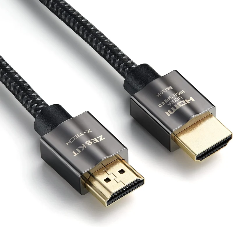 Zeskit X-Tech 48Gbps Ultra High Speed HDMI Kabel 1,5m 8K60 4K120 144Hz eARC HDR HDCP 2.2 2.3 kompati