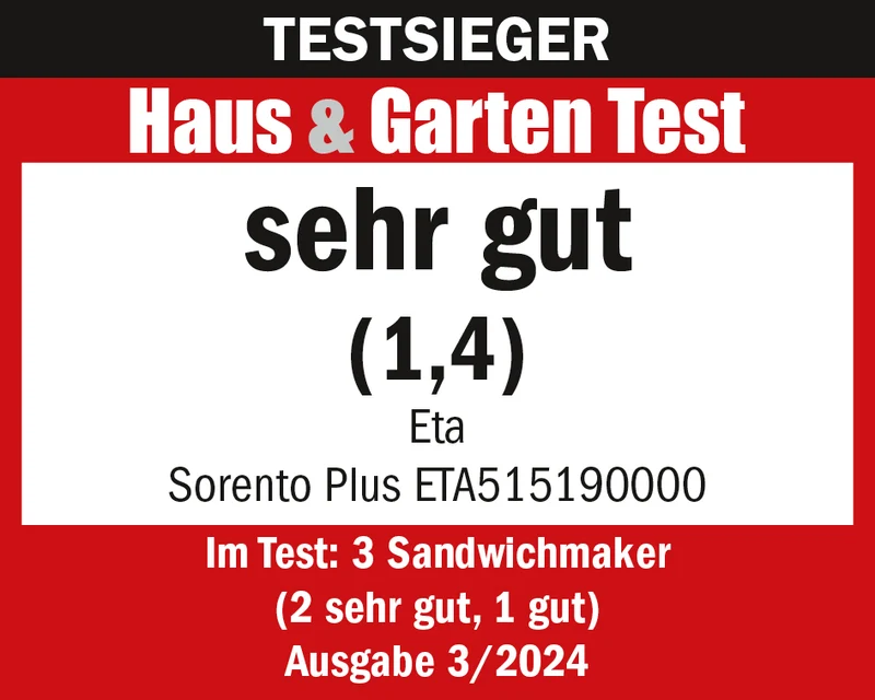 Sandwichmaker ETA Sorento Plus 5151 90000 rostfreier stahl