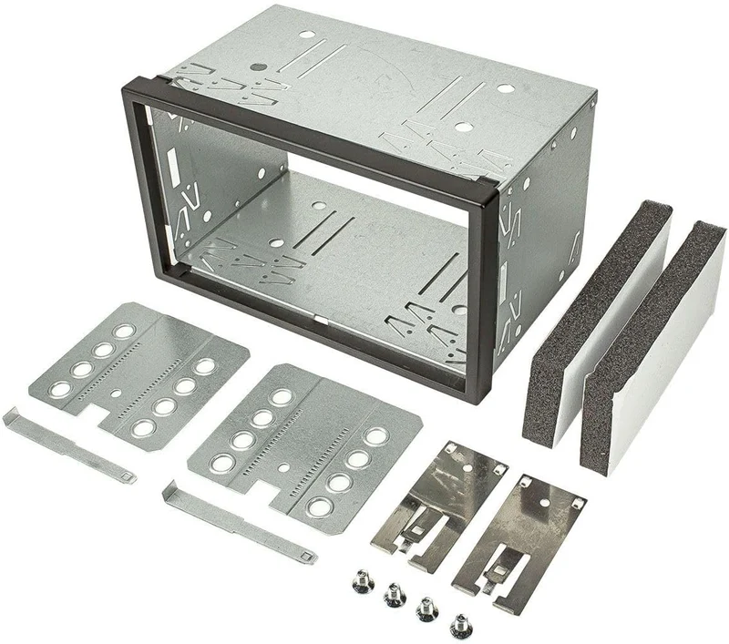 tomzz Audio 2439-020 Doppel DIN Radioblende Set kompatibel mit Opel Corsa C Combo Omega B Vectra C M