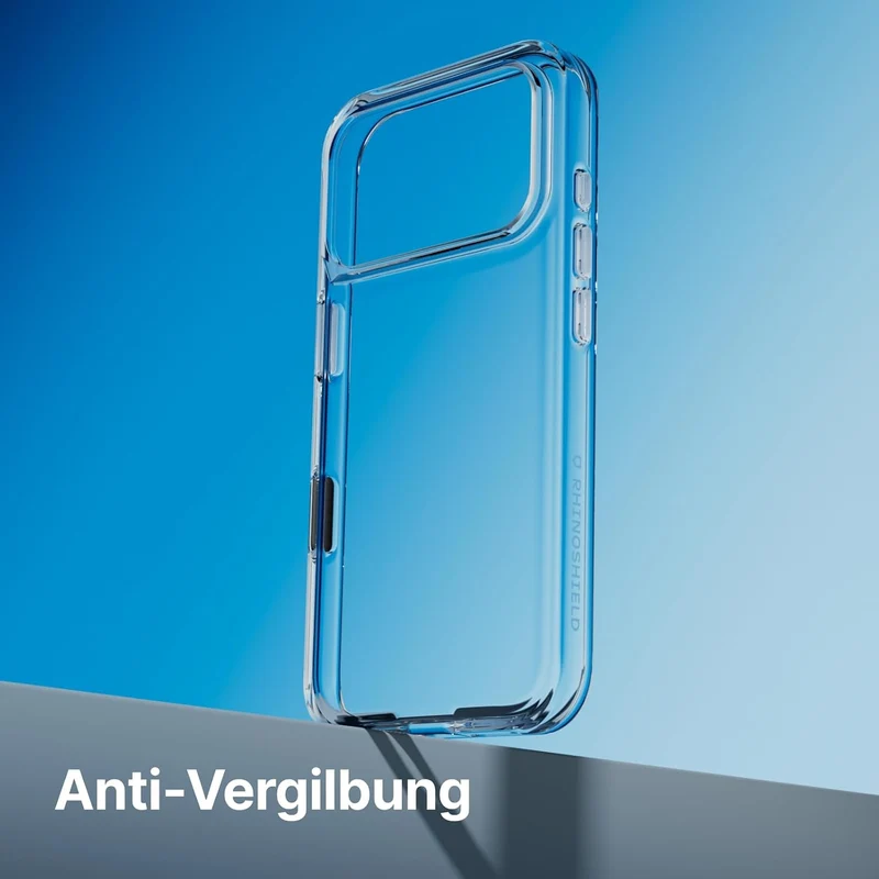 RhinoShield Crystal Clear Case kompatibel mit [iPhone 14 Pro Max] | Fortschrittliche Vergilbungsresi