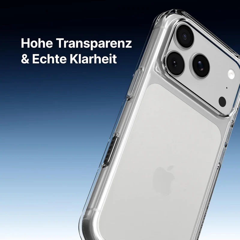 RhinoShield Crystal Clear Case kompatibel mit [iPhone 14 Pro Max] | Fortschrittliche Vergilbungsresi