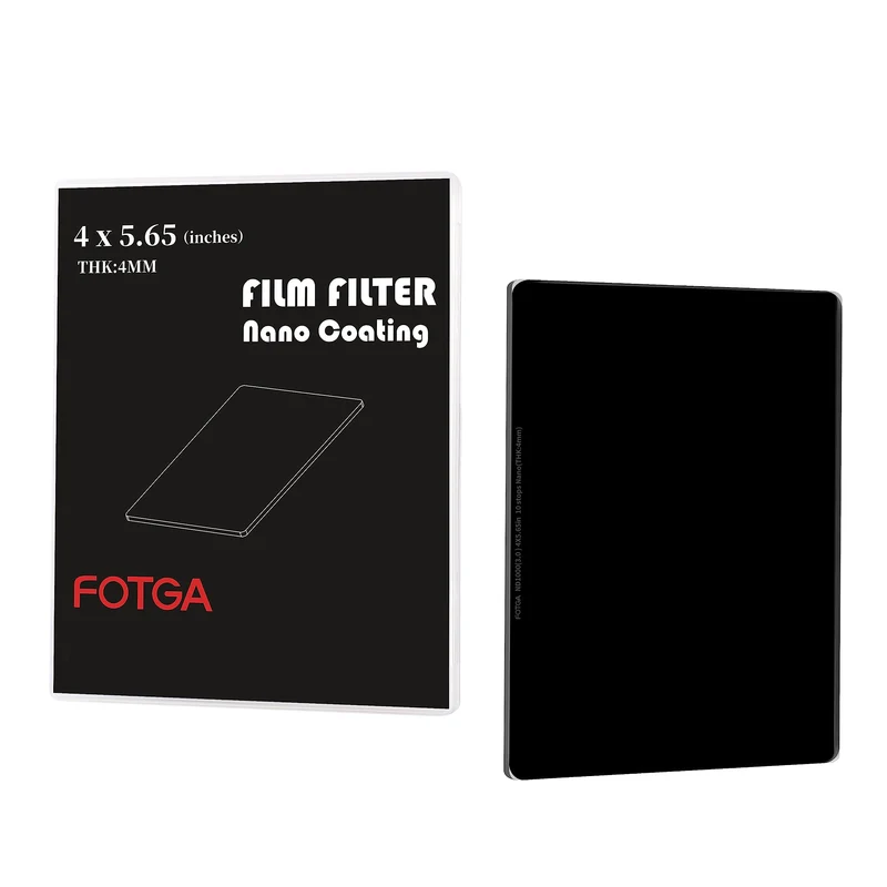 FOTGA Nano 4x5.65 ND1000 Neutral Graufilter Rechteckfilter aus Optisches Glas, ND3.0 (10 Stopps) Cin