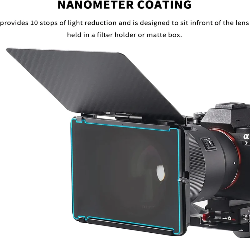 FOTGA Nano 4x5.65 ND1000 Neutral Graufilter Rechteckfilter aus Optisches Glas, ND3.0 (10 Stopps) Cin