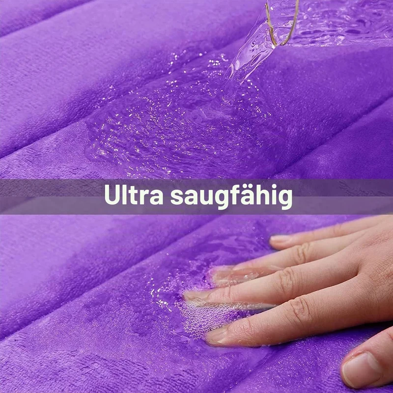 Homaxy Memory Foam Badezimmer Badteppich Saugfähige Rutschfester Badvorleger Waschbar Badematte - 43