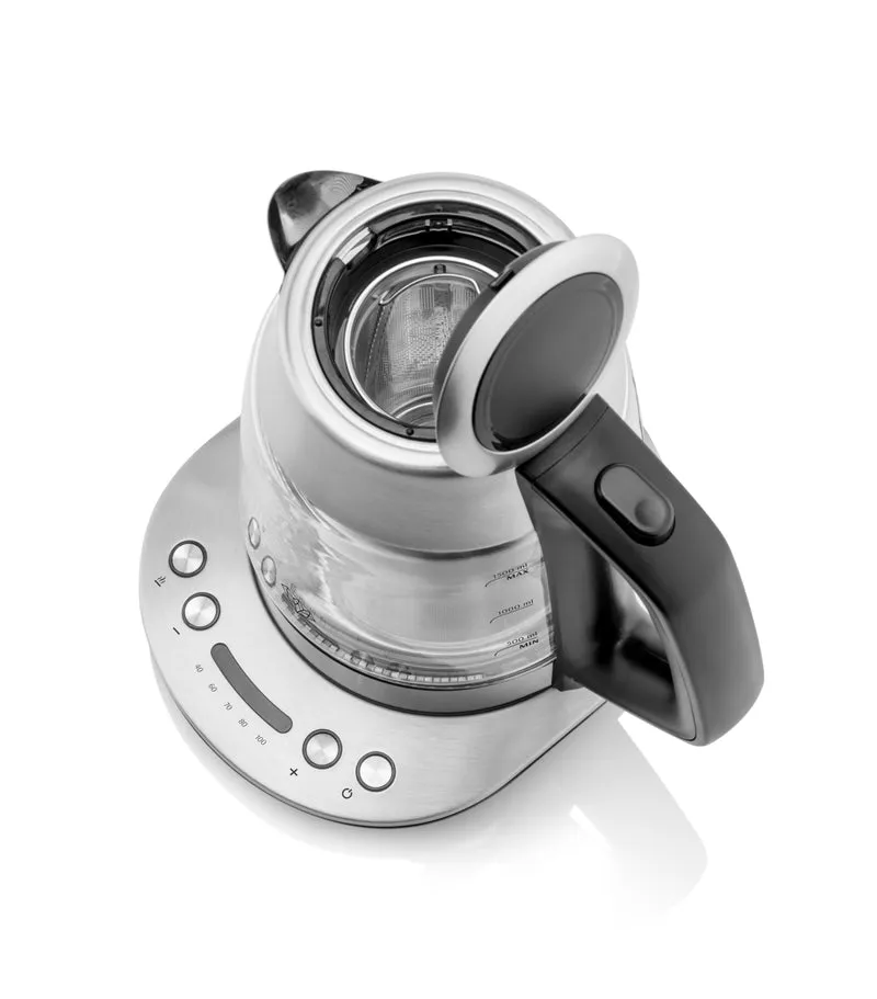 Elektrischer Wasserkocher ETA Crystela Premium 9153 90000 (ETA915390000) rostfreier stahl/glas