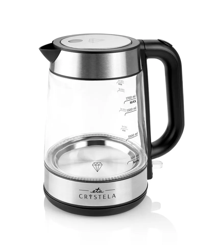 Elektrischer Wasserkocher ETA Crystela 6153 90000 (ETA615390000) rostfreier stahl/glas