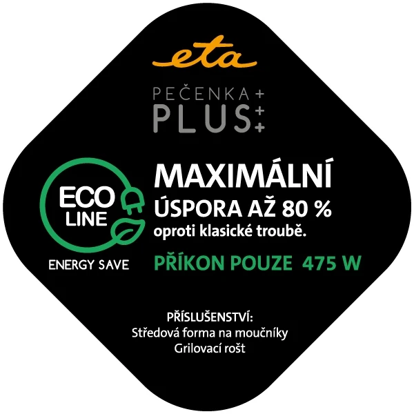 Elektrischer Backtopf ETA Pečenka Plus 0133 90020 schwarz