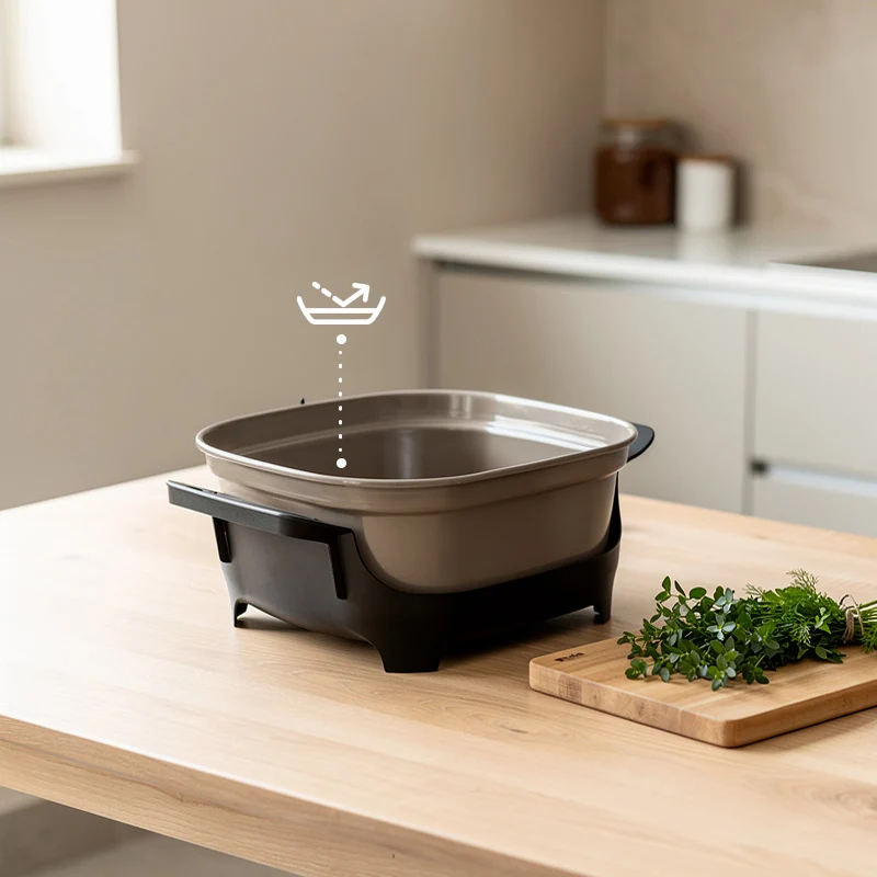 Elektrischer Backtopf ETA Pečenka Ceramic Natura 0133 90051 grau