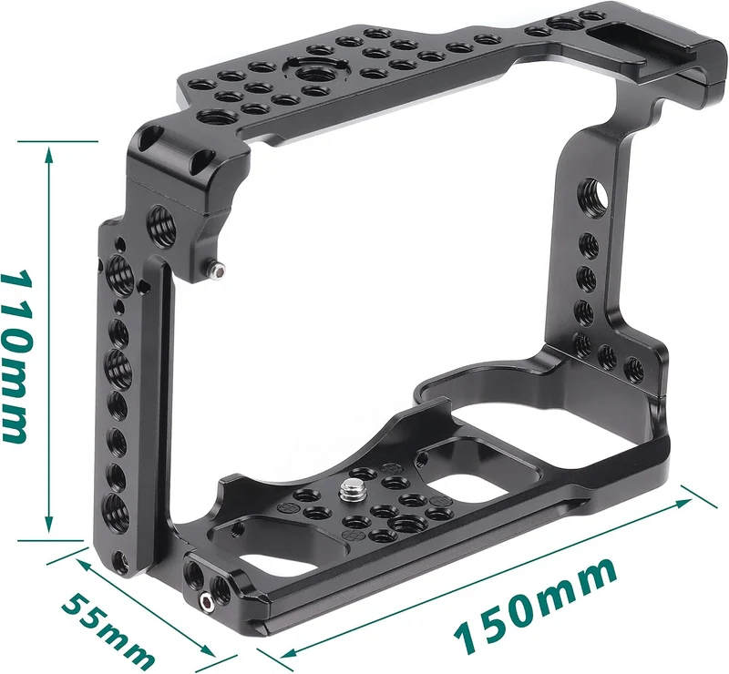 FOTGA Kamera Käfig Video Filmherstellung Stabilisator Rig Aluminium Legierung mit Griff Oben Cold Sh