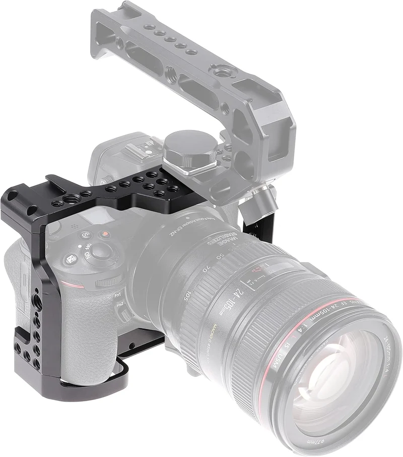 FOTGA Kamera Käfig Video Filmherstellung Stabilisator Rig Aluminium Legierung mit Griff Oben Cold Sh