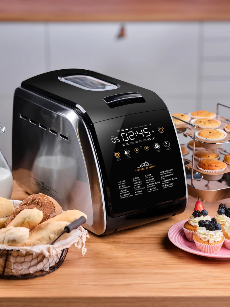 Brotbackautomat ETA Delicca II Max 7149 90040 schwarz/rostfreier stahl