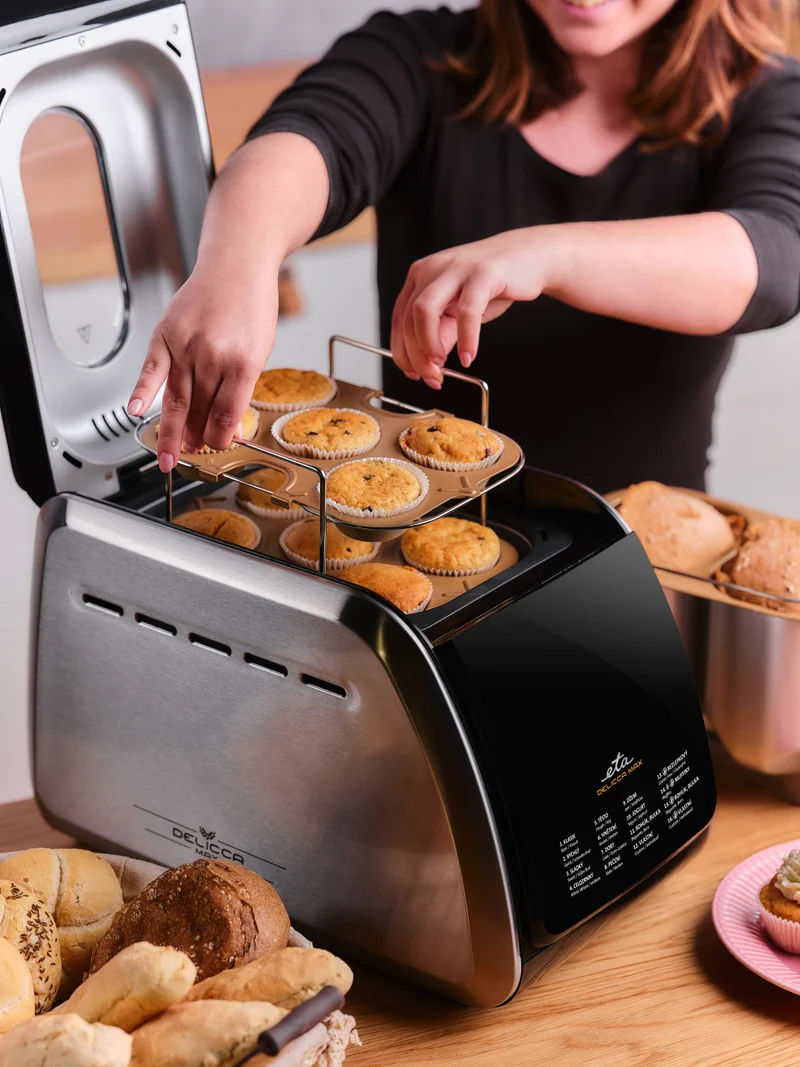 Brotbackautomat ETA Delicca II Max 7149 90040 schwarz/rostfreier stahl