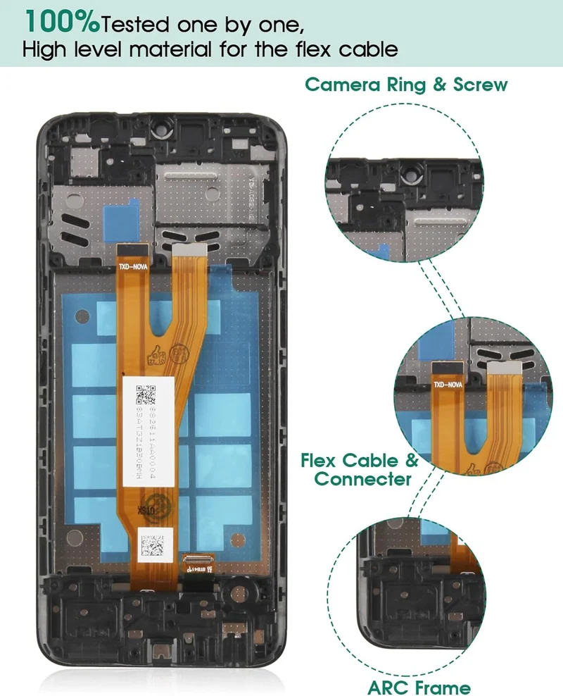 Für Samsung Galaxy A03 Core LCD-Bildschirm für Samsung A03 Core Bildschirm Ersatz A032 LCD Display S