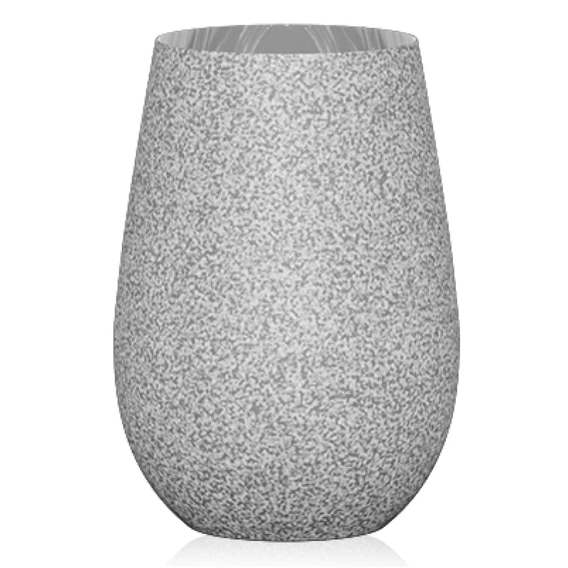Stölzle Lausitz Longdrinkbecher Stones Graphit / 6er Set Trinkgläser/Cocktailgläser/hochwertiges Lon