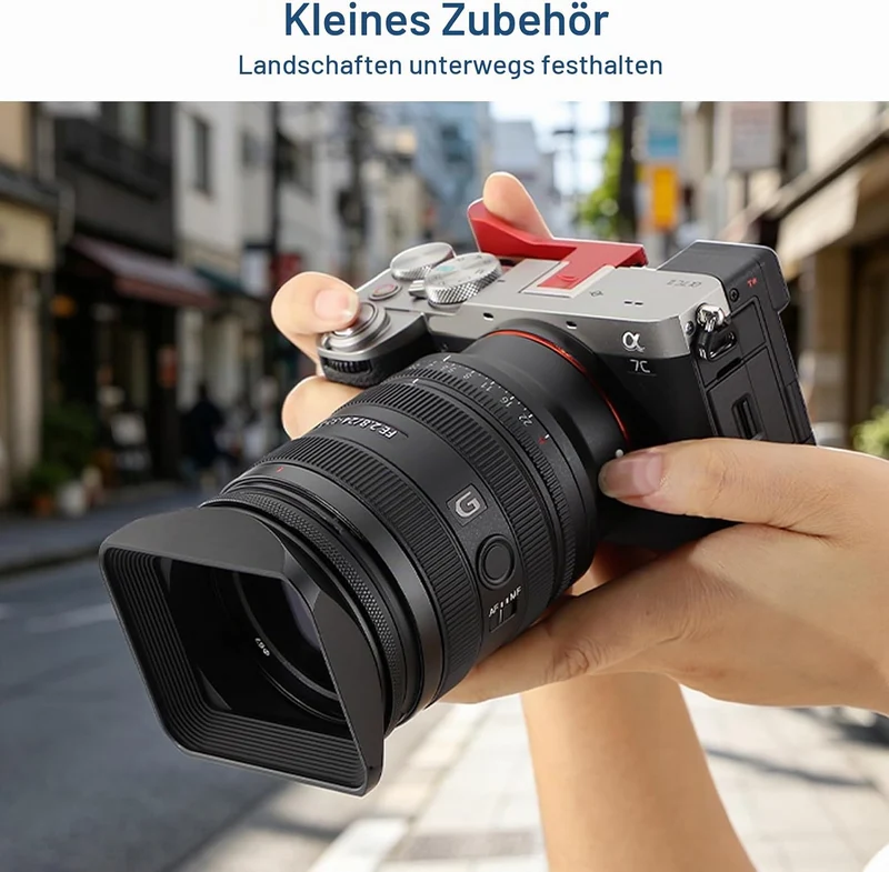 Haoge LH-B67T 67mm Quadratisch Rechteckig Gegenlichtblende mit Schraubdeckel für 67mm Canon Nikon So