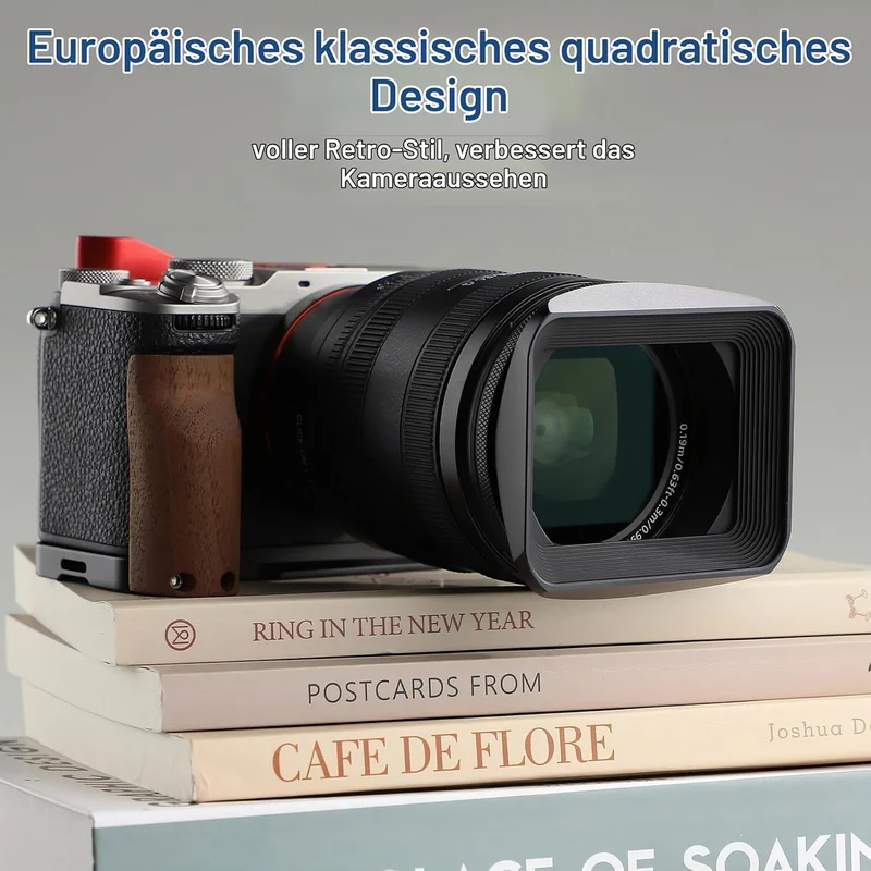 Haoge LH-B67T 67mm Quadratisch Rechteckig Gegenlichtblende mit Schraubdeckel für 67mm Canon Nikon So