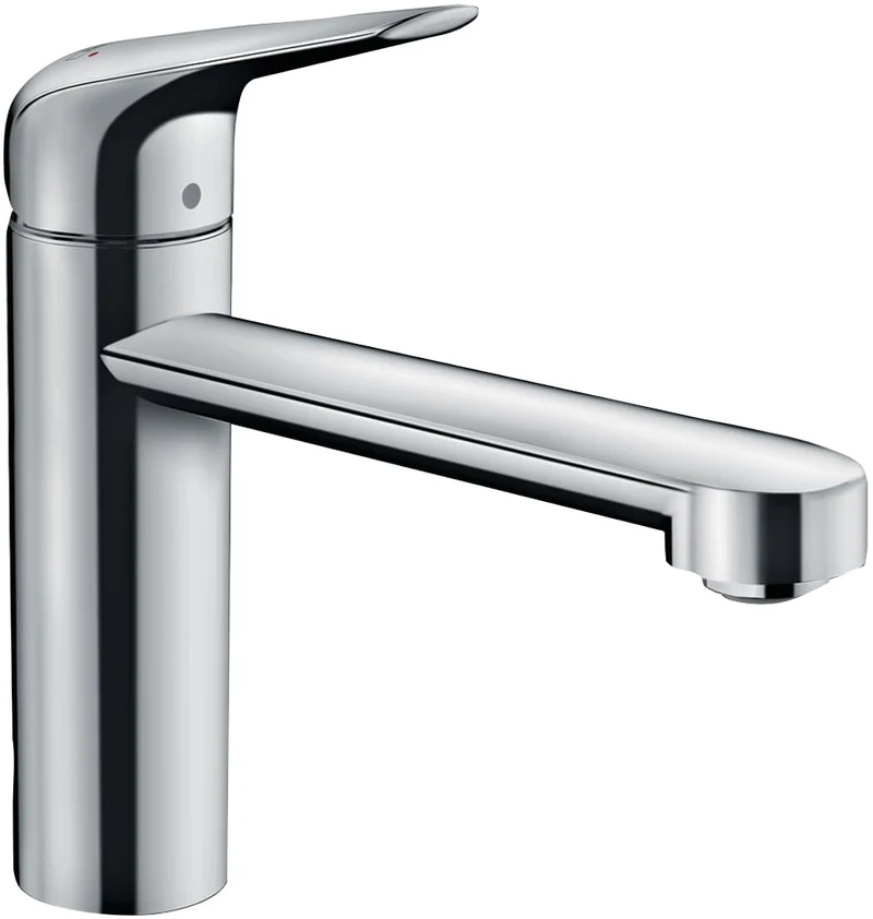 hansgrohe Küchenarmatur (Wasserhahn Küche 360° schwenkbar, hoher Komfort-Auslauf 120mm, Standardansc