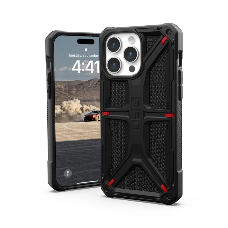 URBAN ARMOR GEAR Monarch Schutzhülle kompatibel mit Apple iPhone 15 Pro Max Hülle [Wireless Charging