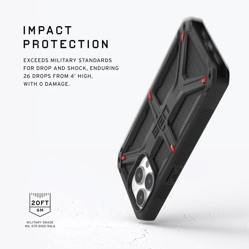 URBAN ARMOR GEAR Monarch Schutzhülle kompatibel mit Apple iPhone 15 Pro Max Hülle [Wireless Charging