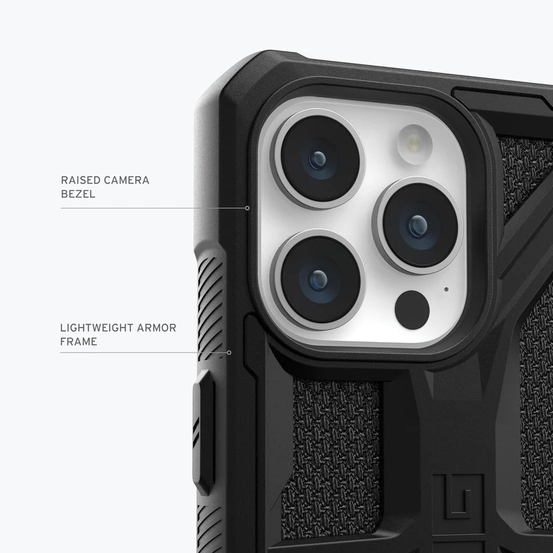 URBAN ARMOR GEAR Monarch Schutzhülle kompatibel mit Apple iPhone 15 Pro Max Hülle [Wireless Charging