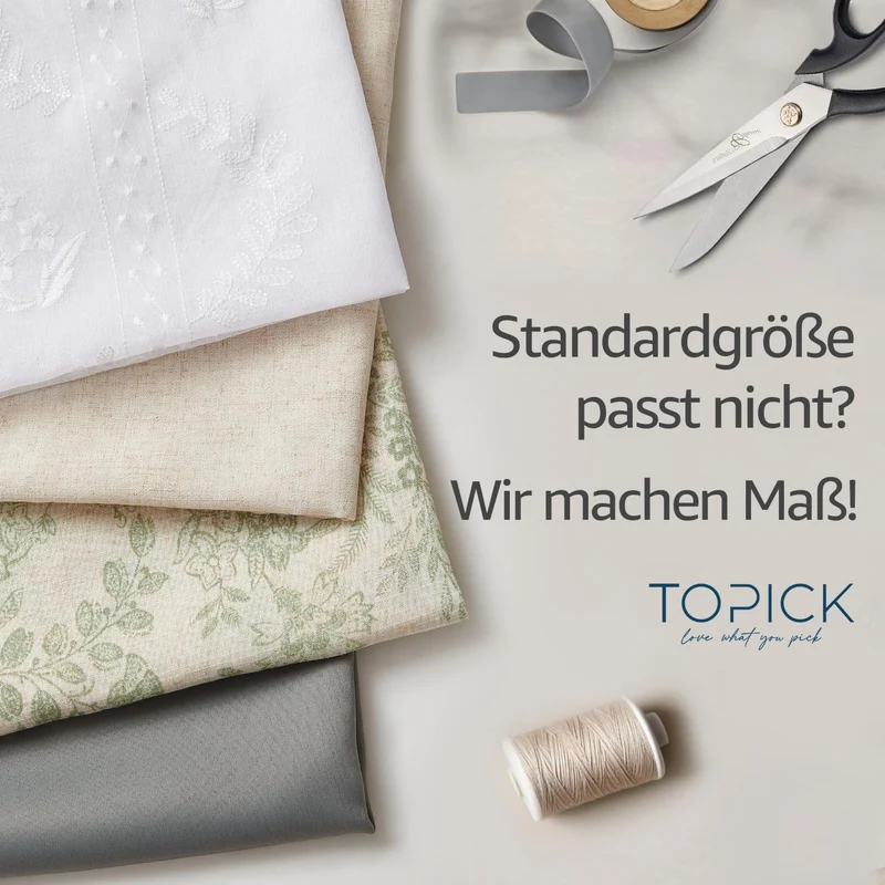 TOPICK Sheer Vorhang Voile Gardinen mit Ösen Blätter Stickerei Transparent Ösenschal Gaze Paarig Öse