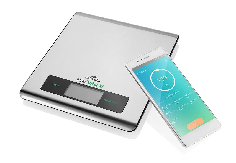 Küchenwaage ETA Vital mit App 0790 90000 rostfreier stahl