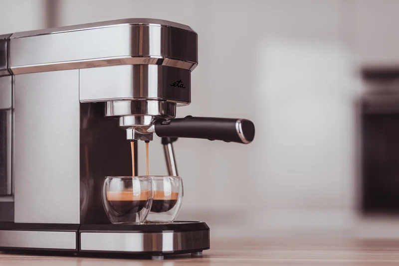 Hebel-Kaffeemaschine ETA Stretto 2180 90000 (ETA218090000) rostfreier stahl
