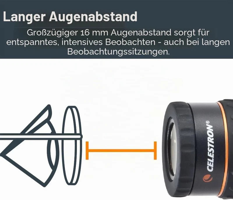 Celestron X-Cel LX Serie – 1,25'' Okular, 18 mm, 18 mm