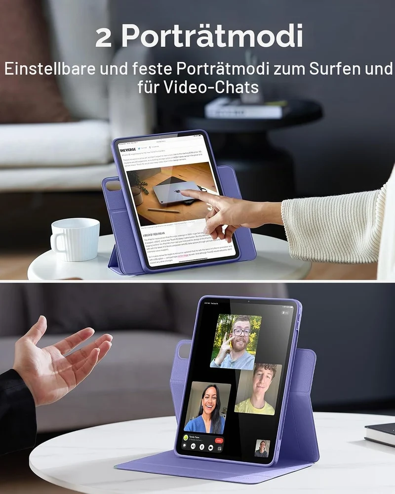 ESR Hülle kompatibel mit iPad Air 5 Generation 2022 Hülle/iPad Air 4 Generation 2020 Hülle, abnehmba